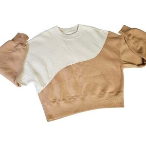 Abercrombie & Fitch Women's Sweater - Cream and Tan​​